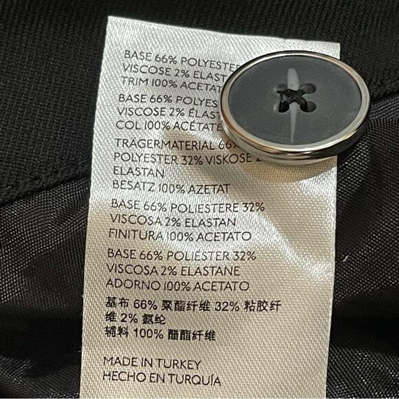 Anthro Maeve Black Straight Leg Cropped Pants - size 4 - Picture 6 of 7